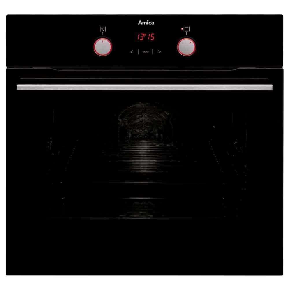 amica asc420bl single multifunction oven in black