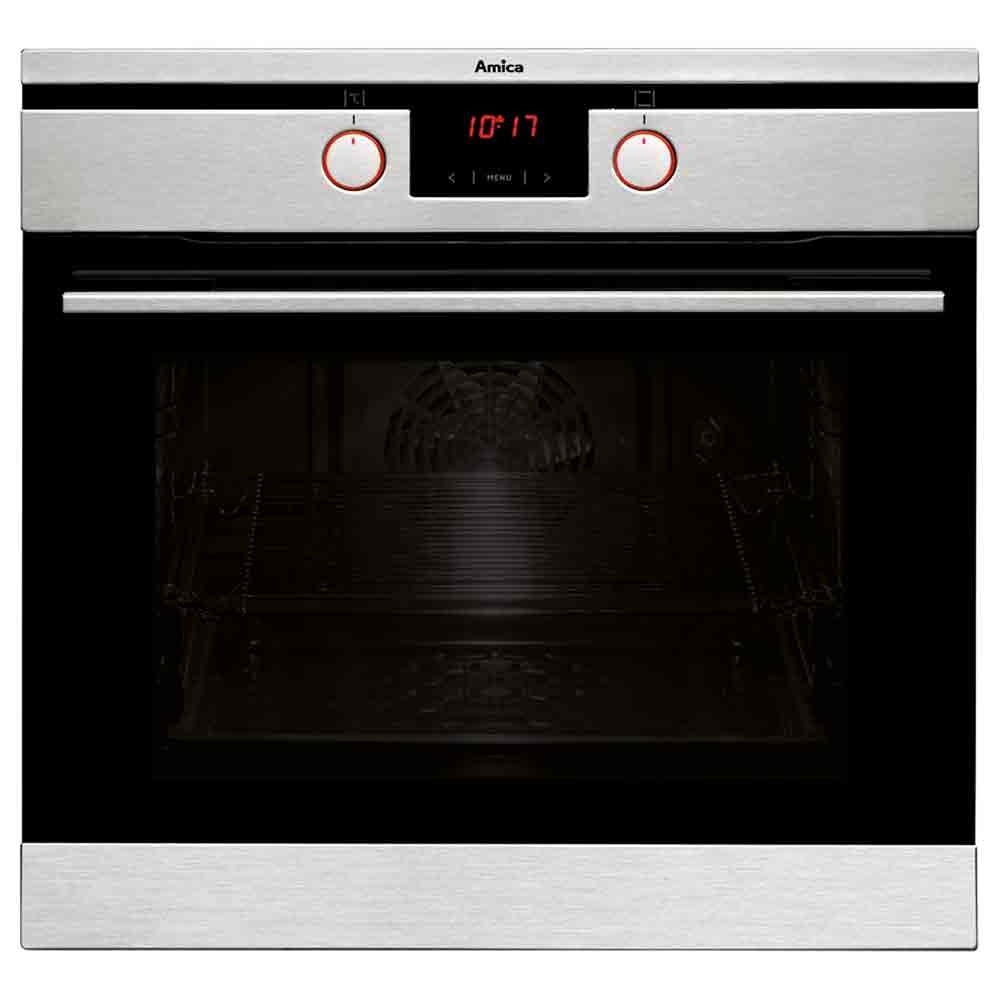 amica asc420ss muiltifunction single oven in stainless steel