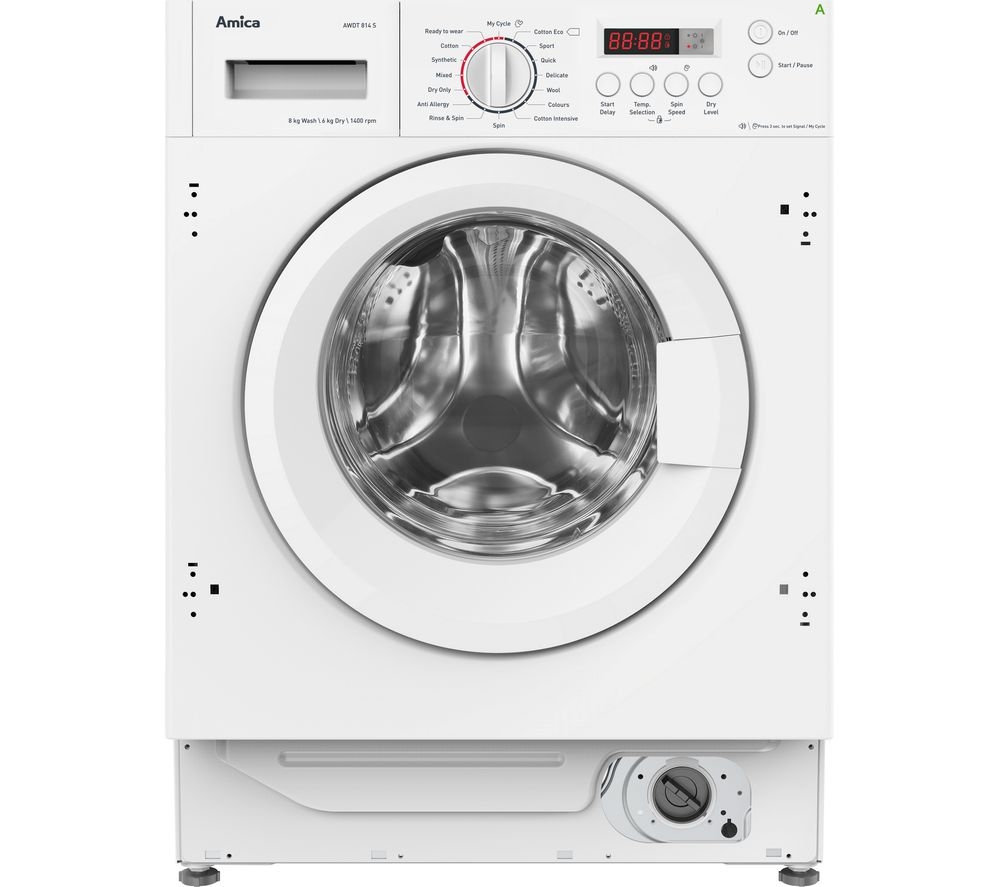 amica awdt814s integrated 8/6kg 1400rpm washer dryer