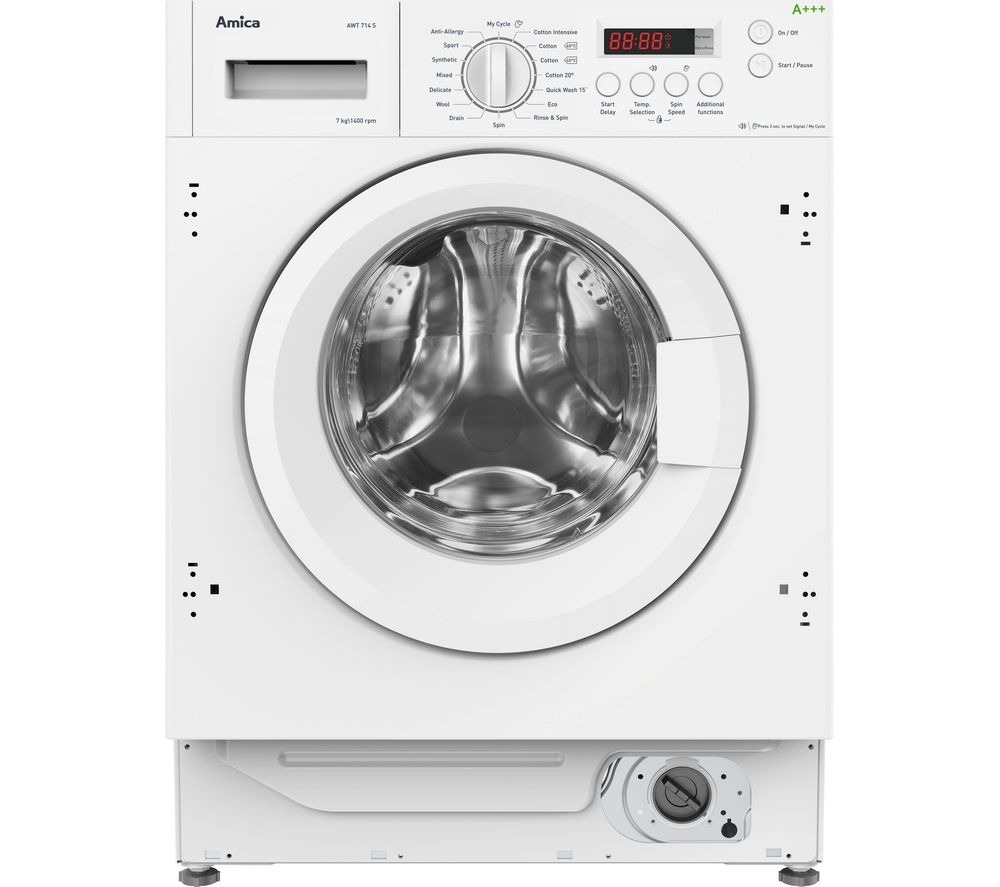 amica awt714s integrated 7kg 1400rpm washing machine