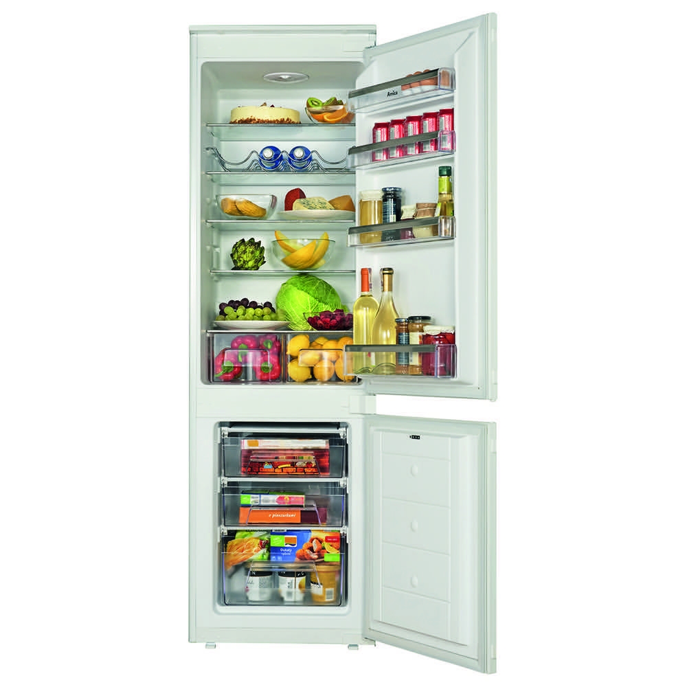 amica bk3163 70/30 fully integrated fridge freezer a+ rating