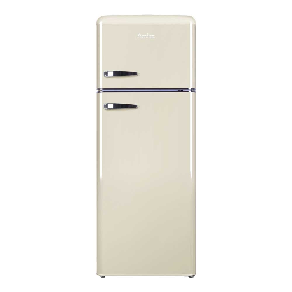 amica fdr2213c 55cm fridge freezer in cream