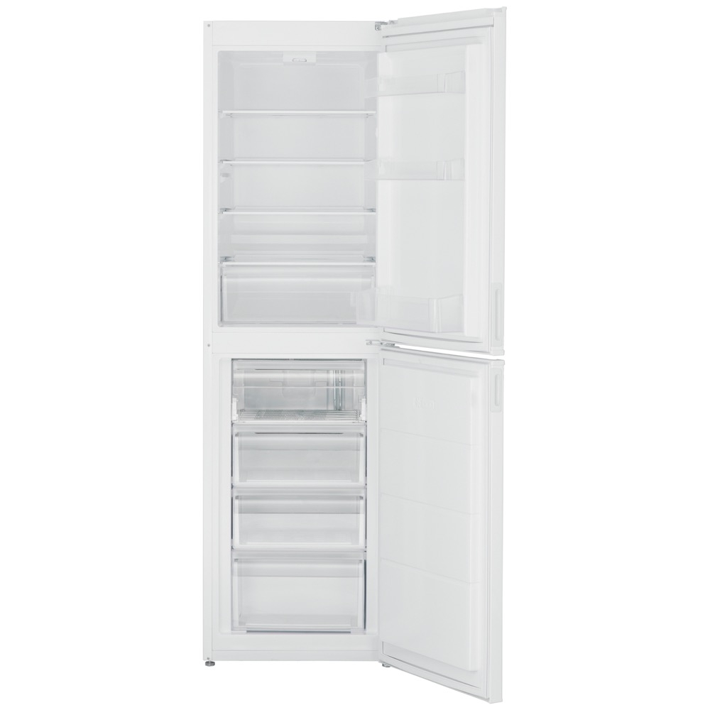 amica fk30223 55cm freestanding fridge freezer in white not frost free