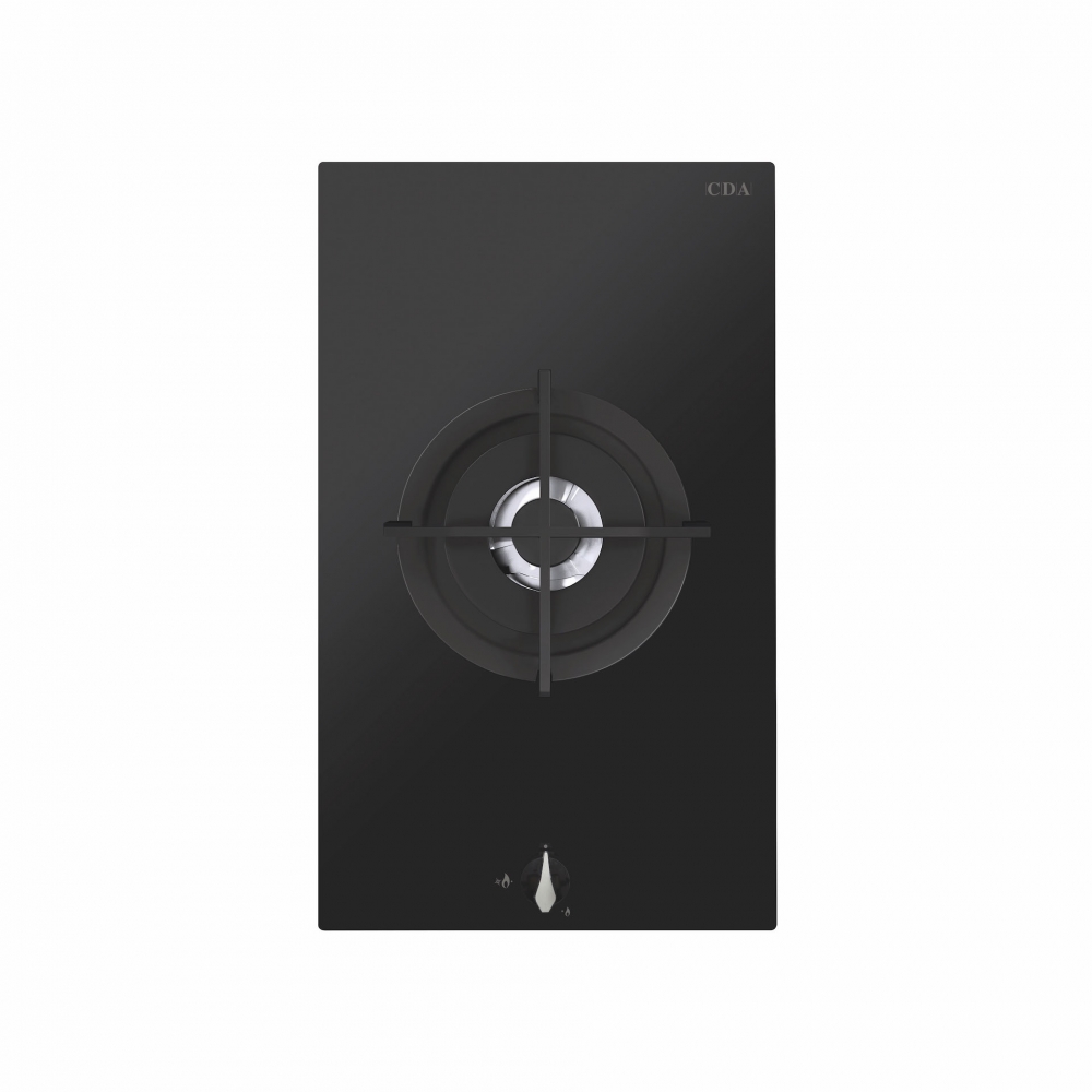 cda hg3610bl domino gas hob in black