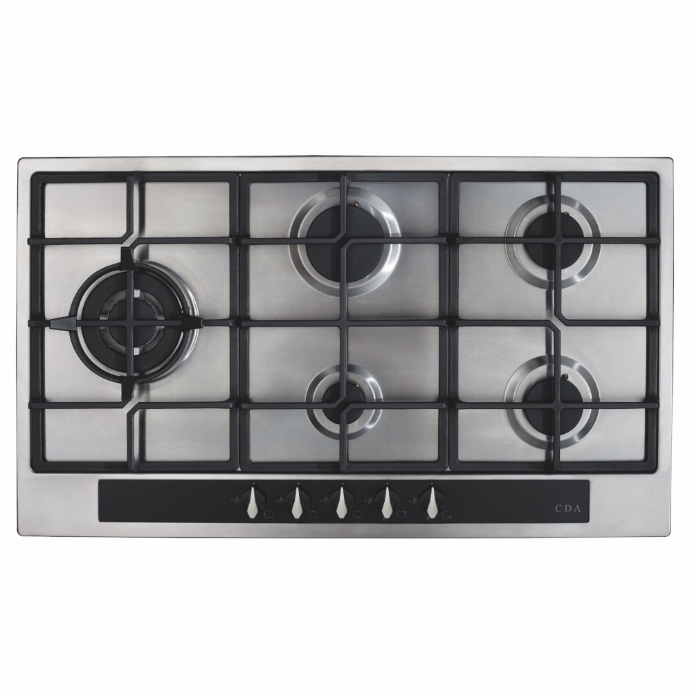 cda hg9351ss 90cm gas hob in stainless steel