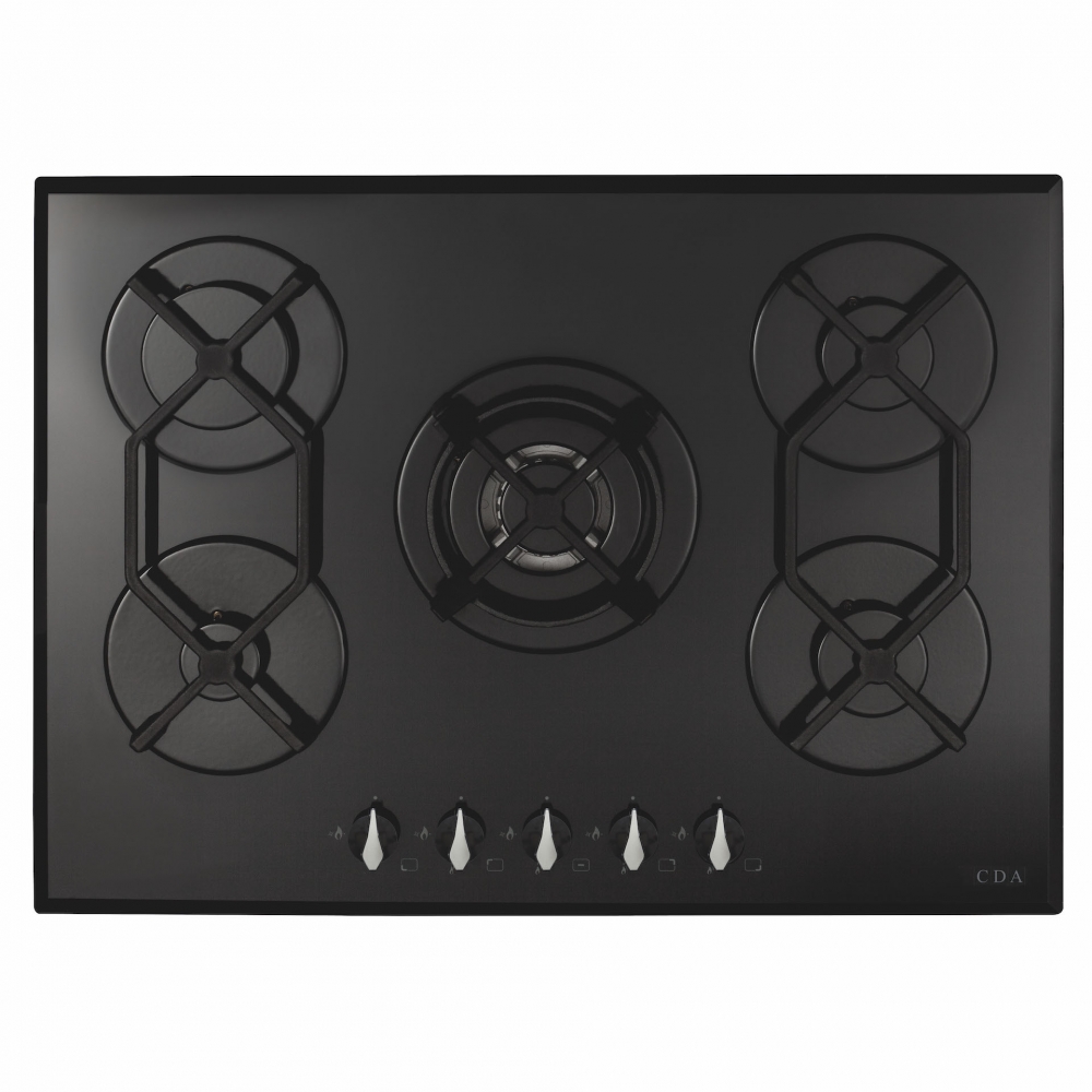 cda hvg721bl gas hob in black