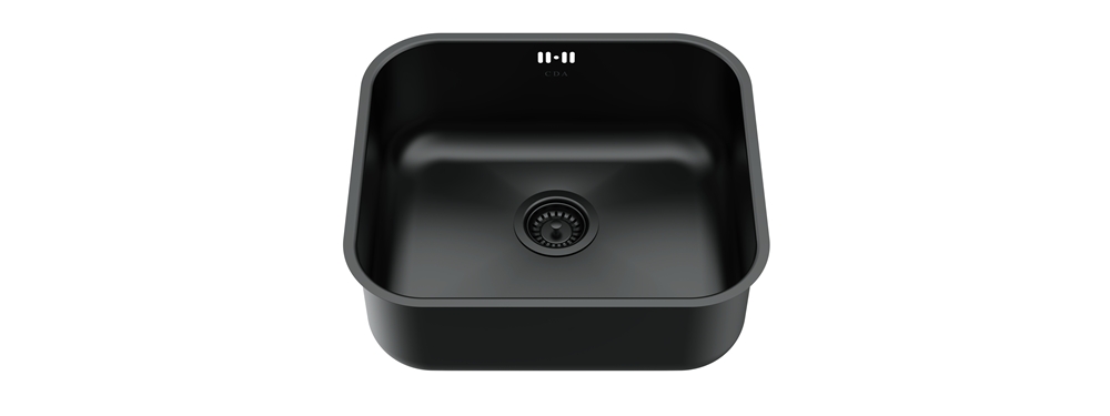 cda kcc33bl undermounted sink in black