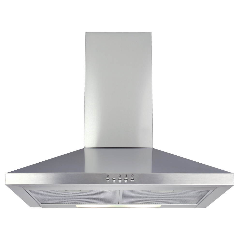 matrix meh601ss 60cm chimney extractor in stainless steel 382m3hr