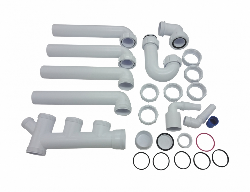 cda pp2 twin bowl space saver plumbing kit