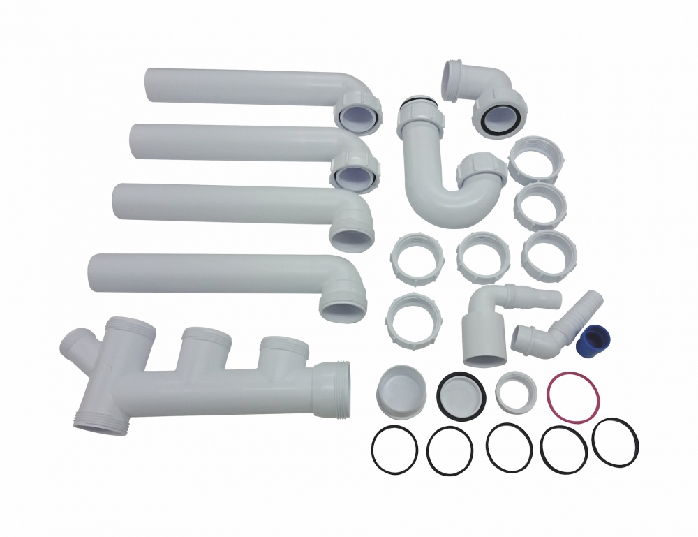 cda pp2 twin bowl space saver plumbing kit