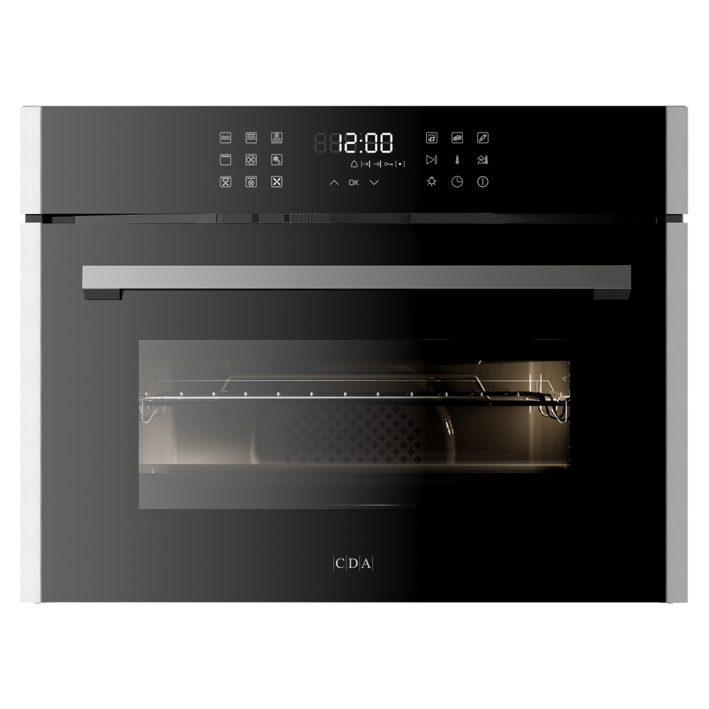 cda vk903ss compact microwave, grill and fan oven in stainless steel - matches sl range