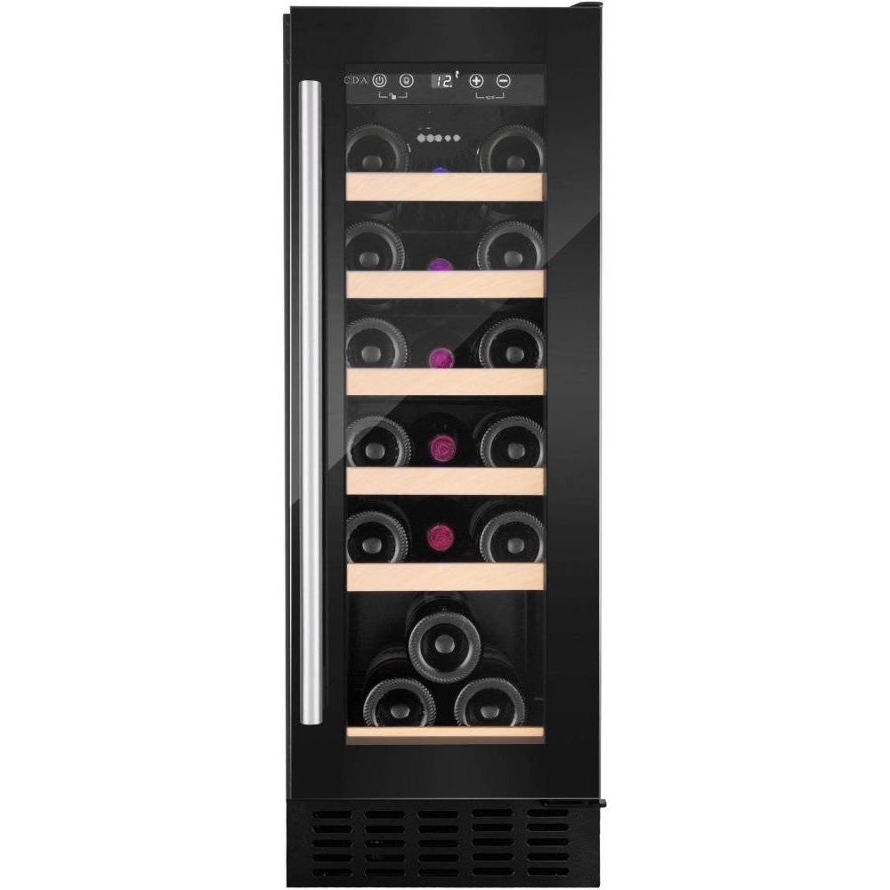 cda wccfo302bl 30cm wine cooler in black