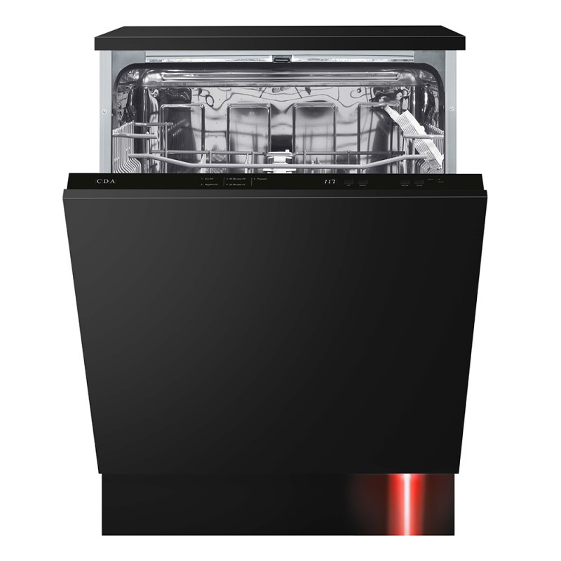 cda cdi6121integrated 60cm dishwasher, 13 place settings, 5 programmes