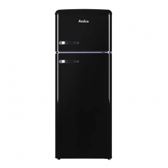 amica fdr2213b 55cm fridge freezer in black