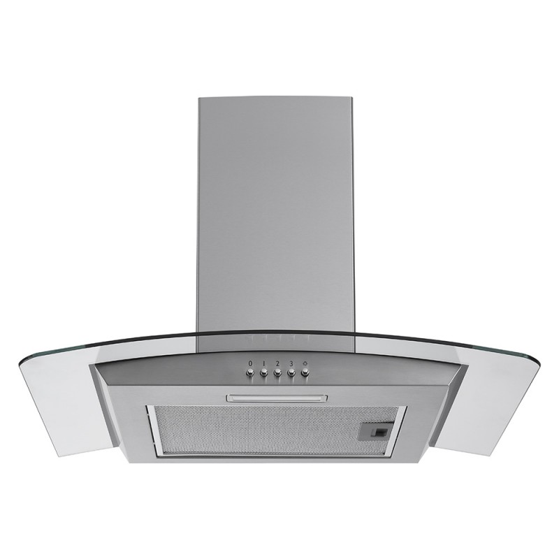 matrix mxcv60ss 60cm curved glass hood in sta