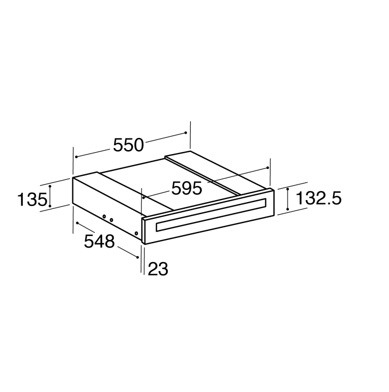 Cda VW143SS 14cm Warming drawer