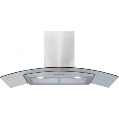 amica aec60ss 60cm curved glass hood