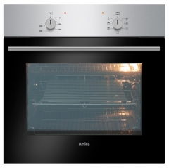 amica asc200ss singe fan oven in stainless steel - no timer