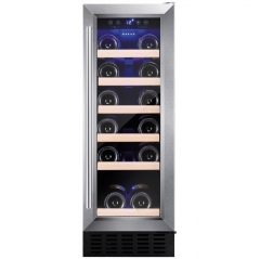 amica awc300ss freestanding slimline wine cooler