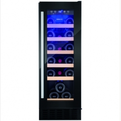 amica awc300bl freestanding slimline wine cooler