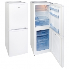 amica fk1984 50cm wide 155cm high fridge freezer in white