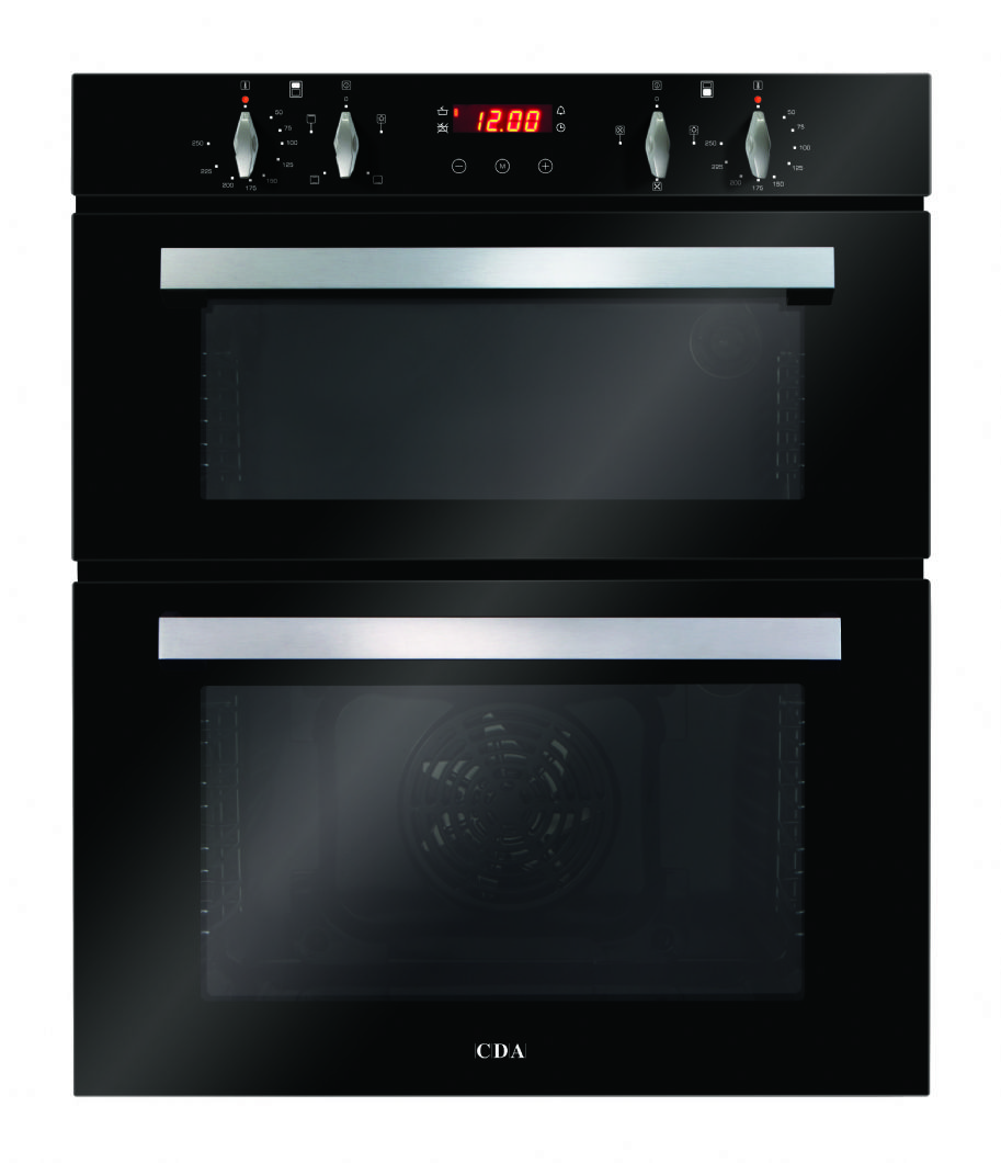 Cda DC740 Double Built Under Electric Oven in Black, White or Stainless Steel